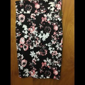 Midi Flower Print Skirt by Ultra Flirt